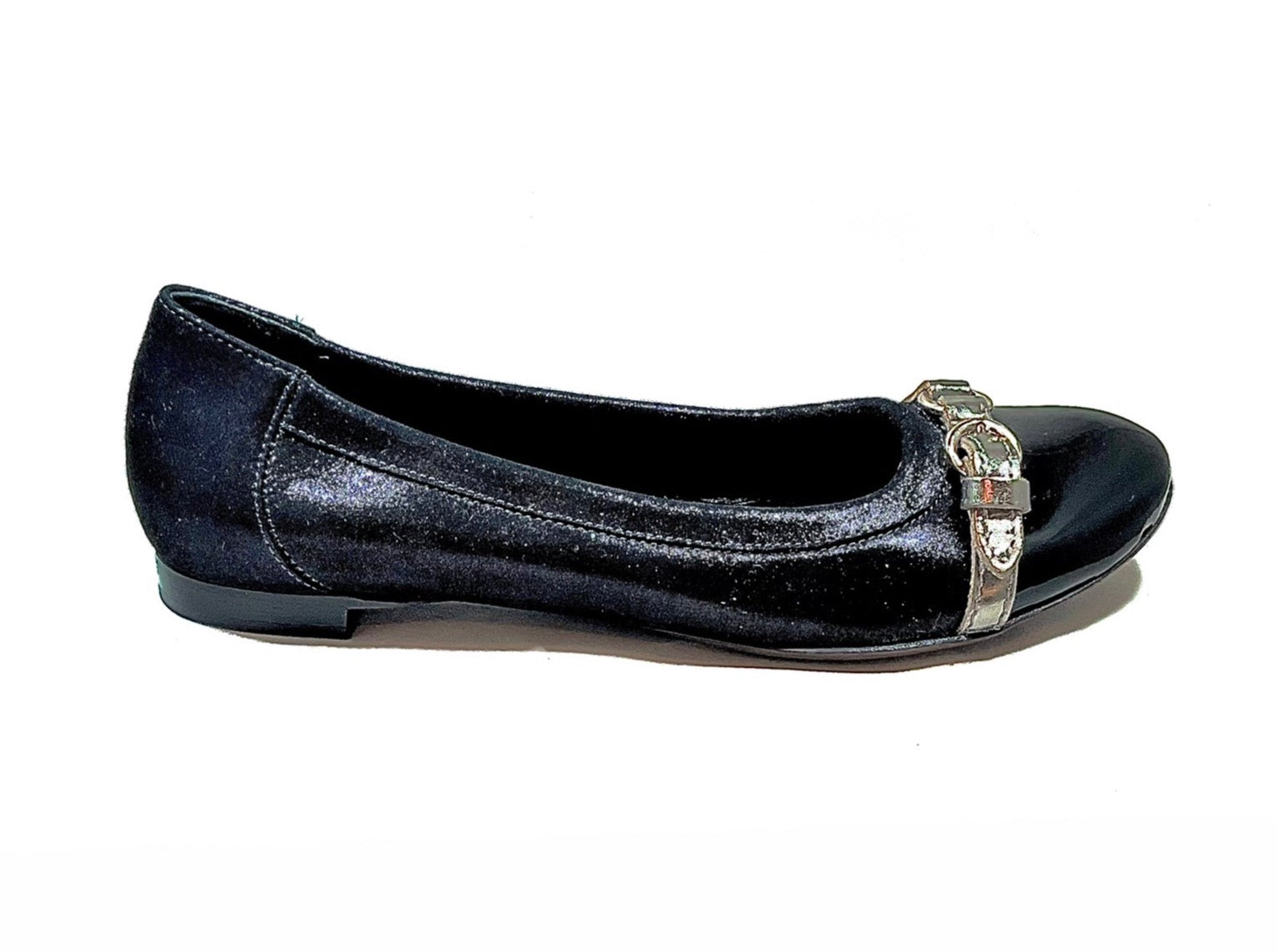 AGL MONIKA BLACK FLAT Stanleyeisenmanfineshoes