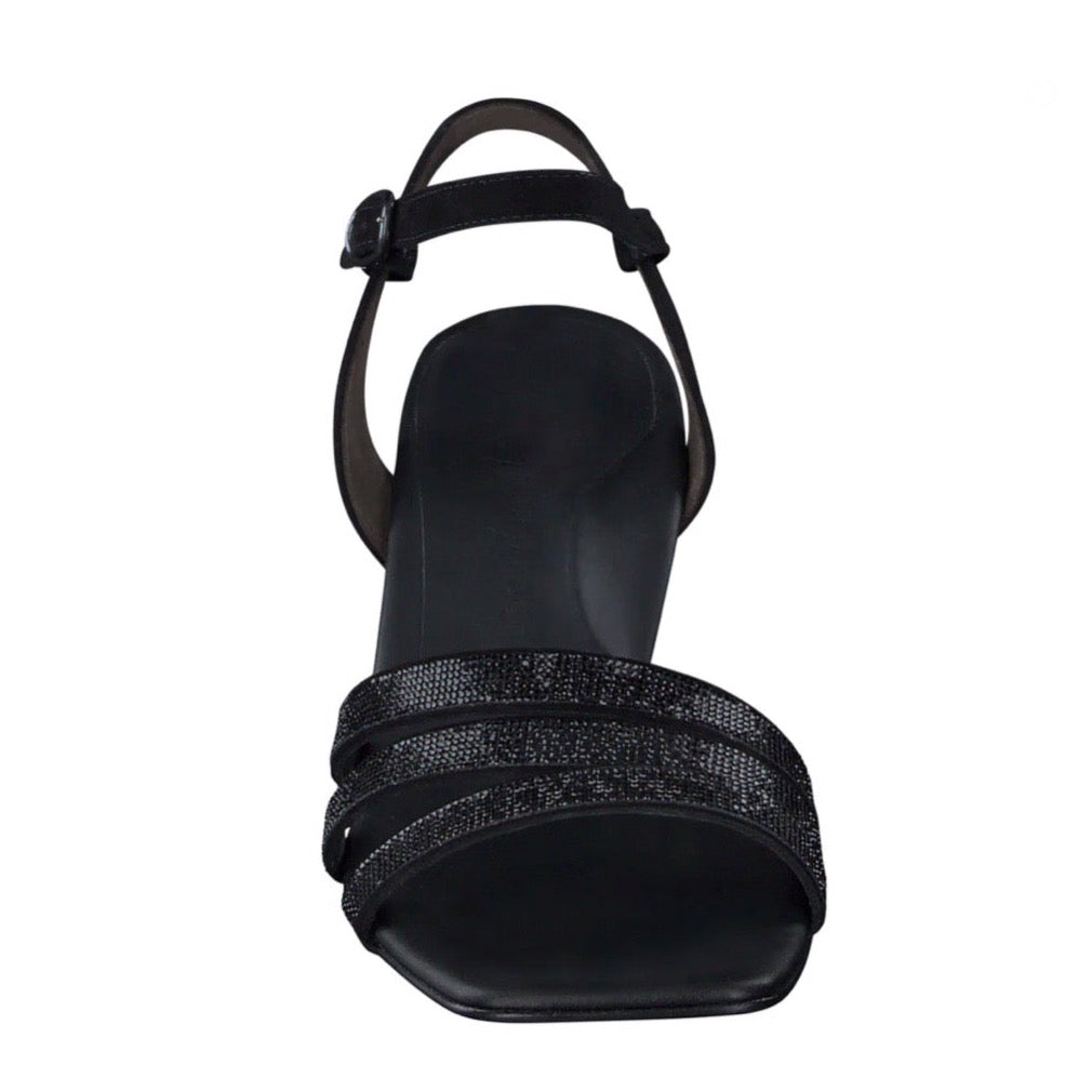 PAUL GREEN RADIANCE BLACK EVENING SANDAL